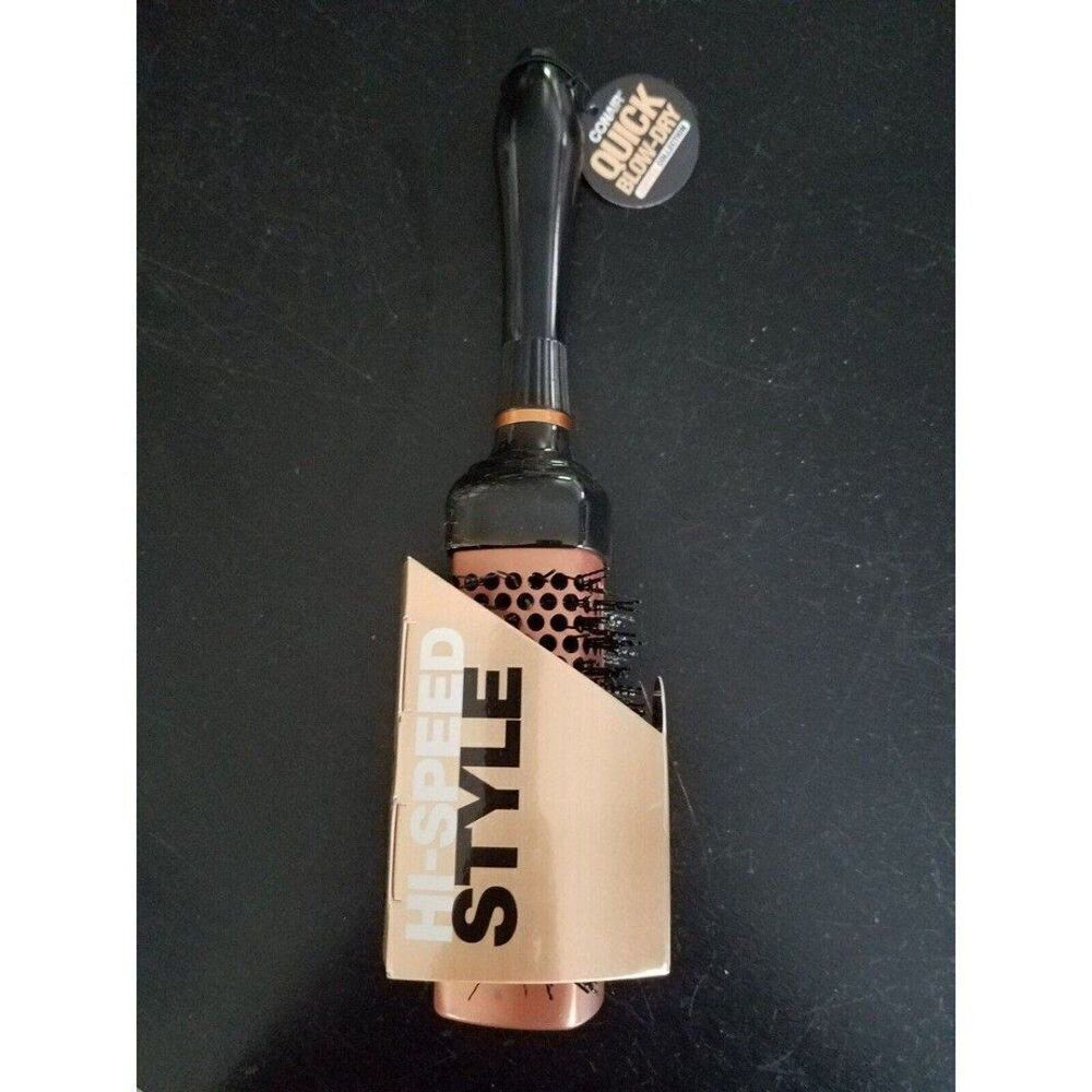 214 ConAir Quick Blow Dry Heat Transfer Square Barrel Hair Brush Copper